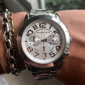 Women’s silver michael Kors watch